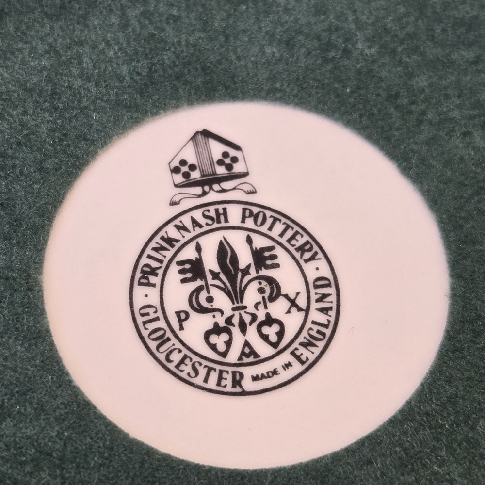 1960s Prinknash Abbey Wine Bottle Coaster - Picture 8 of 9